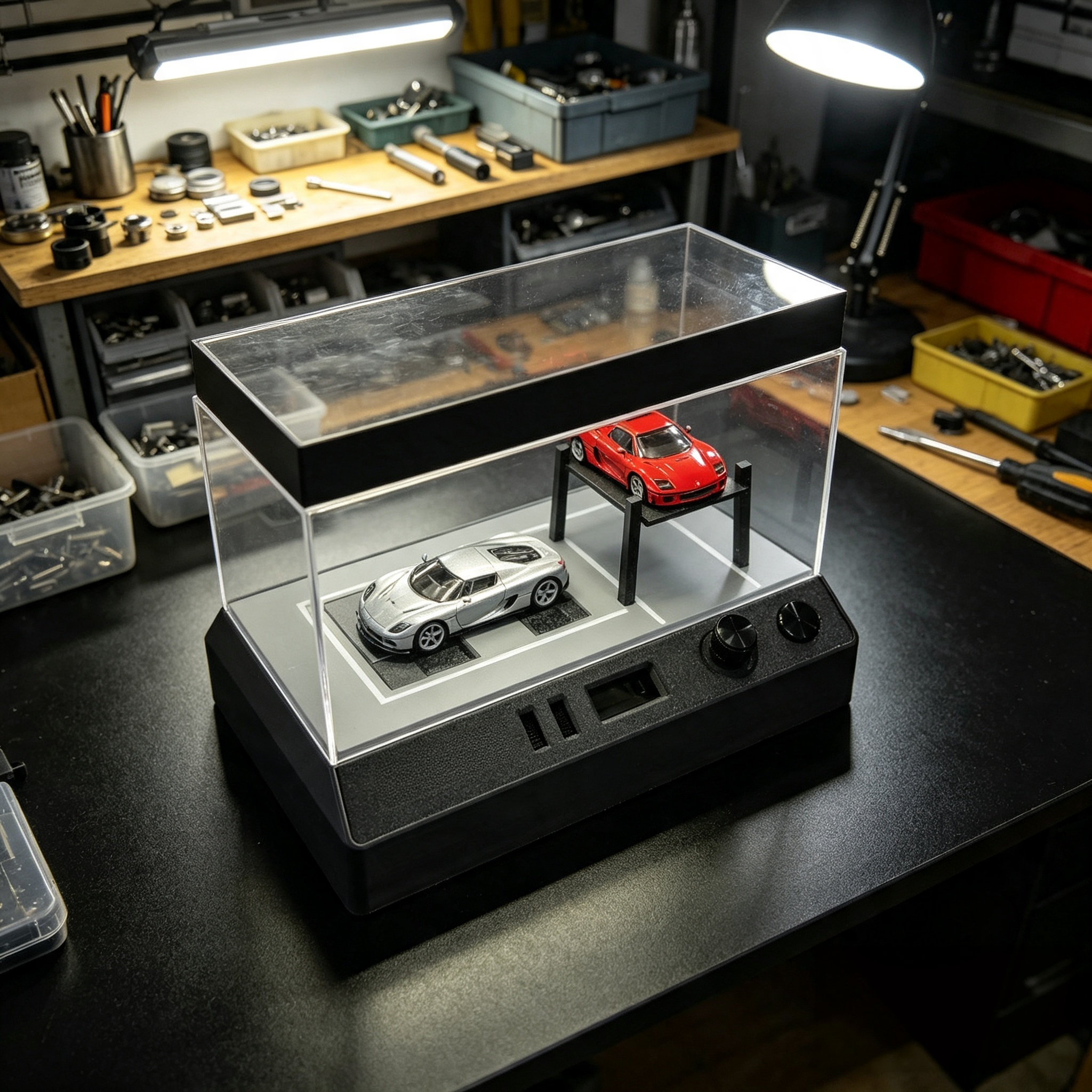 1:64 Interactive Garage Display Case