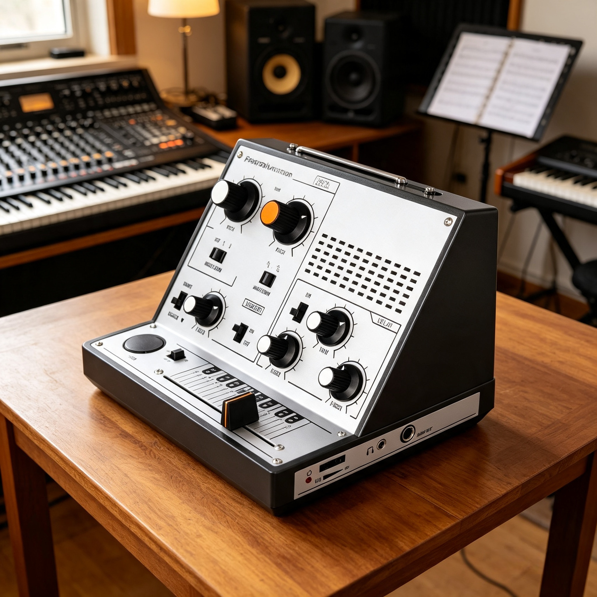 Portable Touch-Sensitive Synthesizer with Retro Analog Sound & Effects