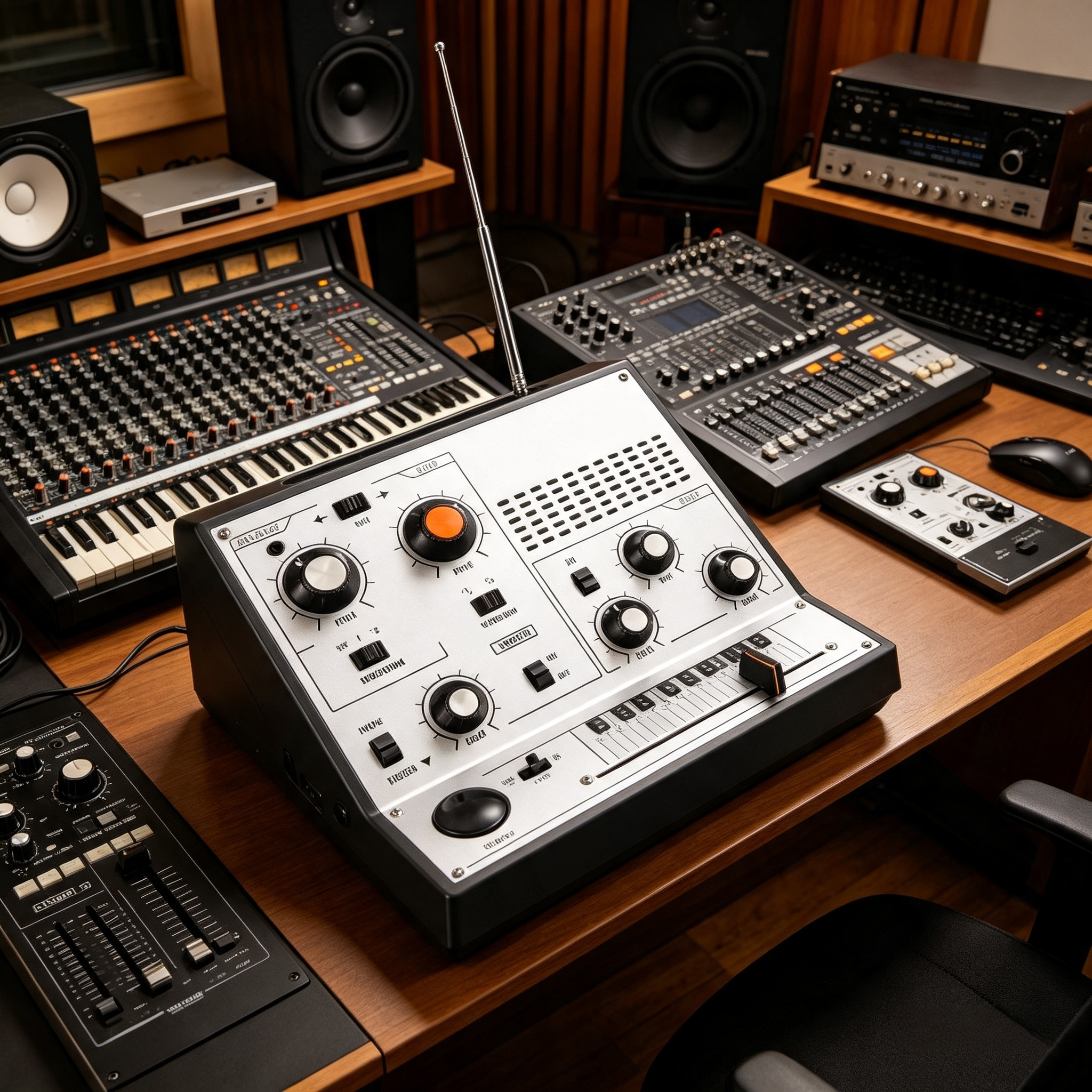 Portable Touch-Sensitive Synthesizer with Retro Analog Sound & Effects