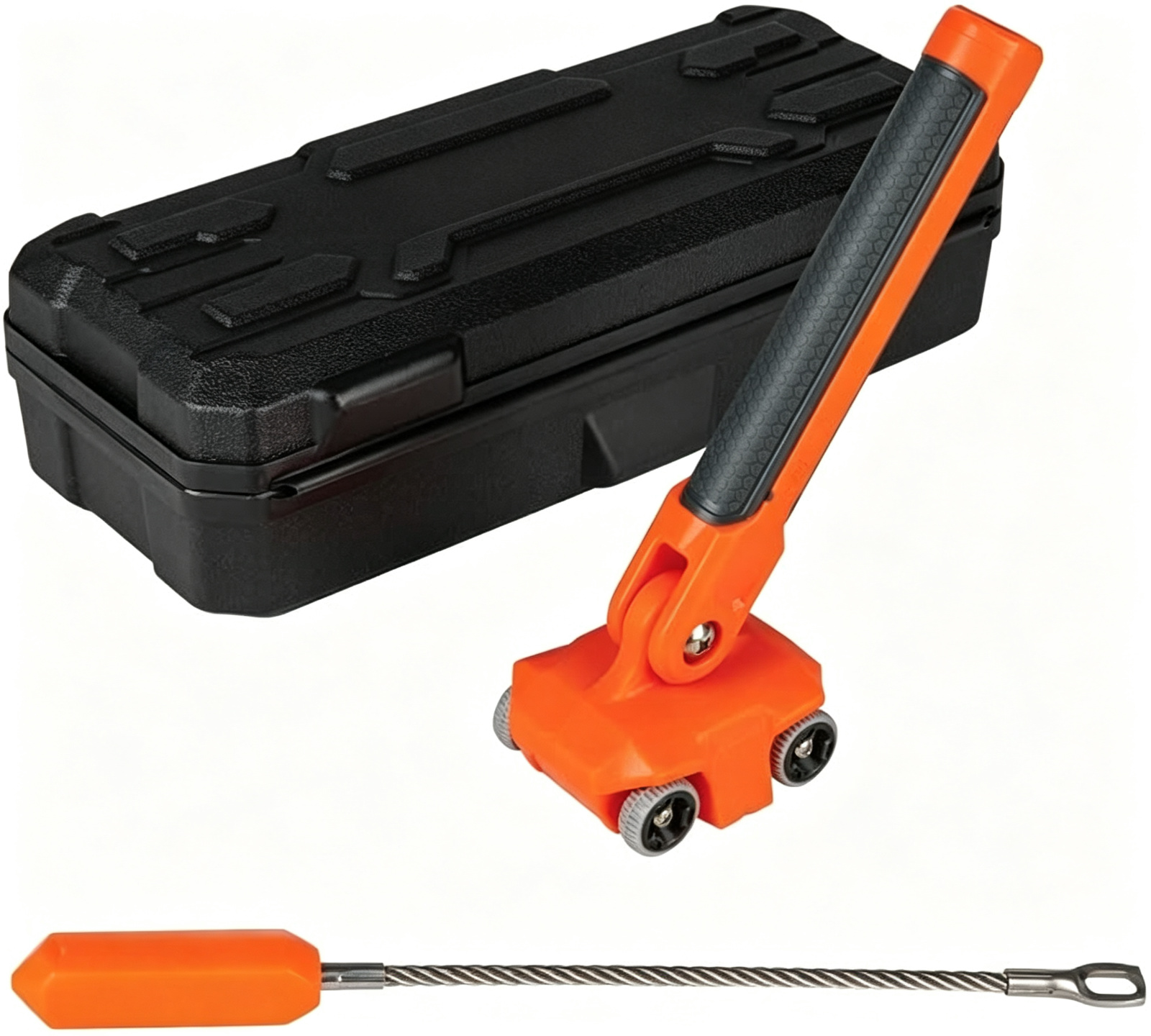 Magnetic wire puller, for pulling wires behind walls or in confined spaces
