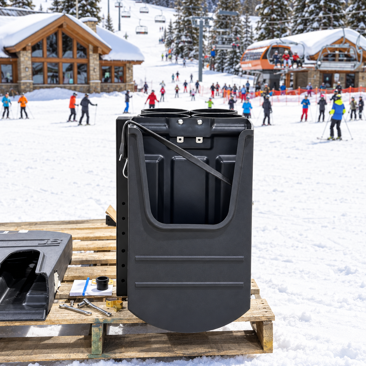 SummitHitch S4 — Adjustable Ski Rack & Snowboard Carrier Kit