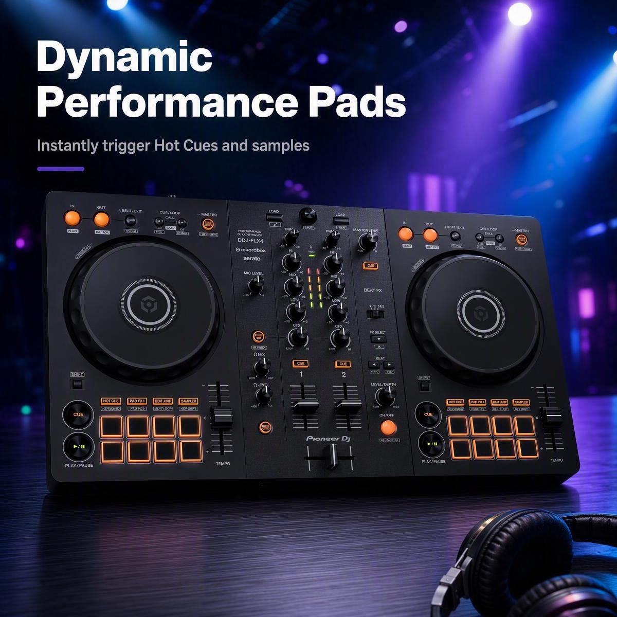 2-Channel DJ Controller for rekordbox & Serato