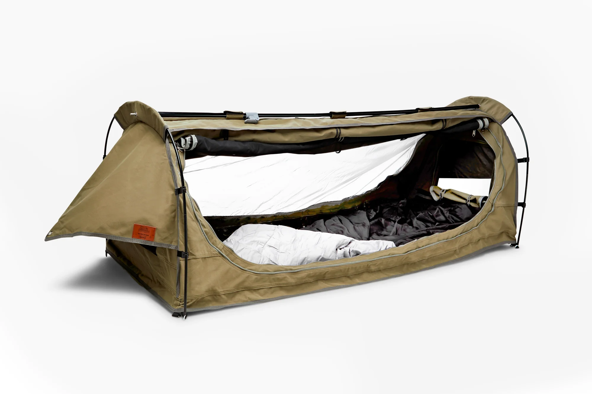 Motorcycle Camping System – All-in-One Canvas Tent with Sleeping Gear