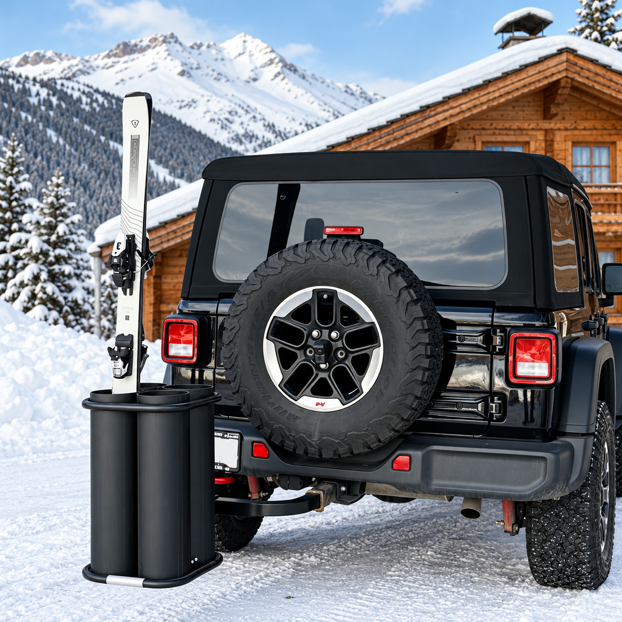 SummitHitch S4 — Adjustable Ski Rack & Snowboard Carrier Kit