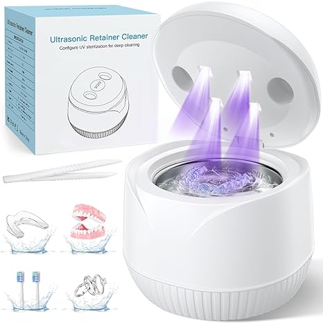 🦷 Ultrasonic Dental & Retainer Cleaner – Deep Cleaning Machine
