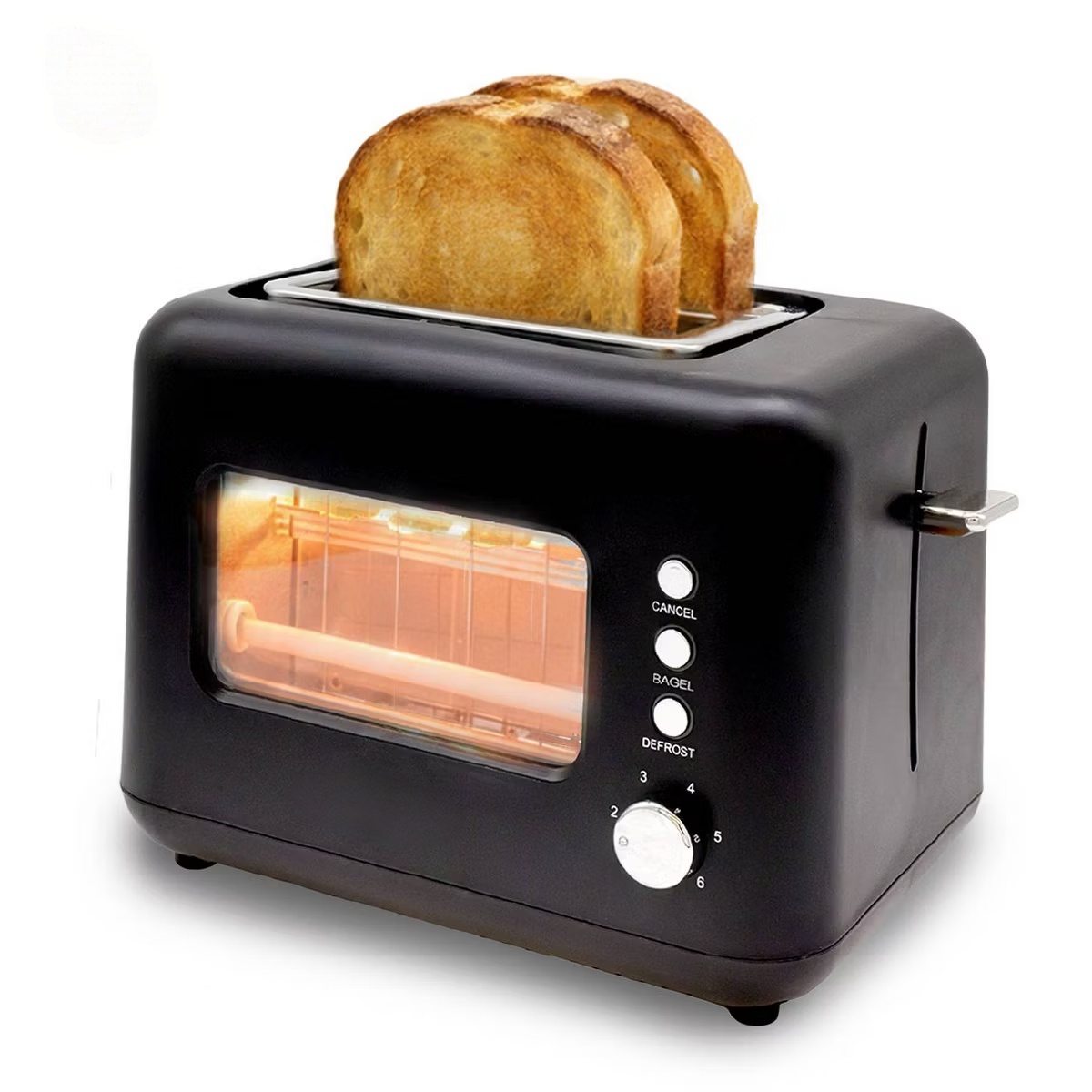 2-Slice Toaster with Window – See Your Toast Perfectly