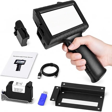 Handheld Inkjet Printer – Portable Date & Barcode Coding System