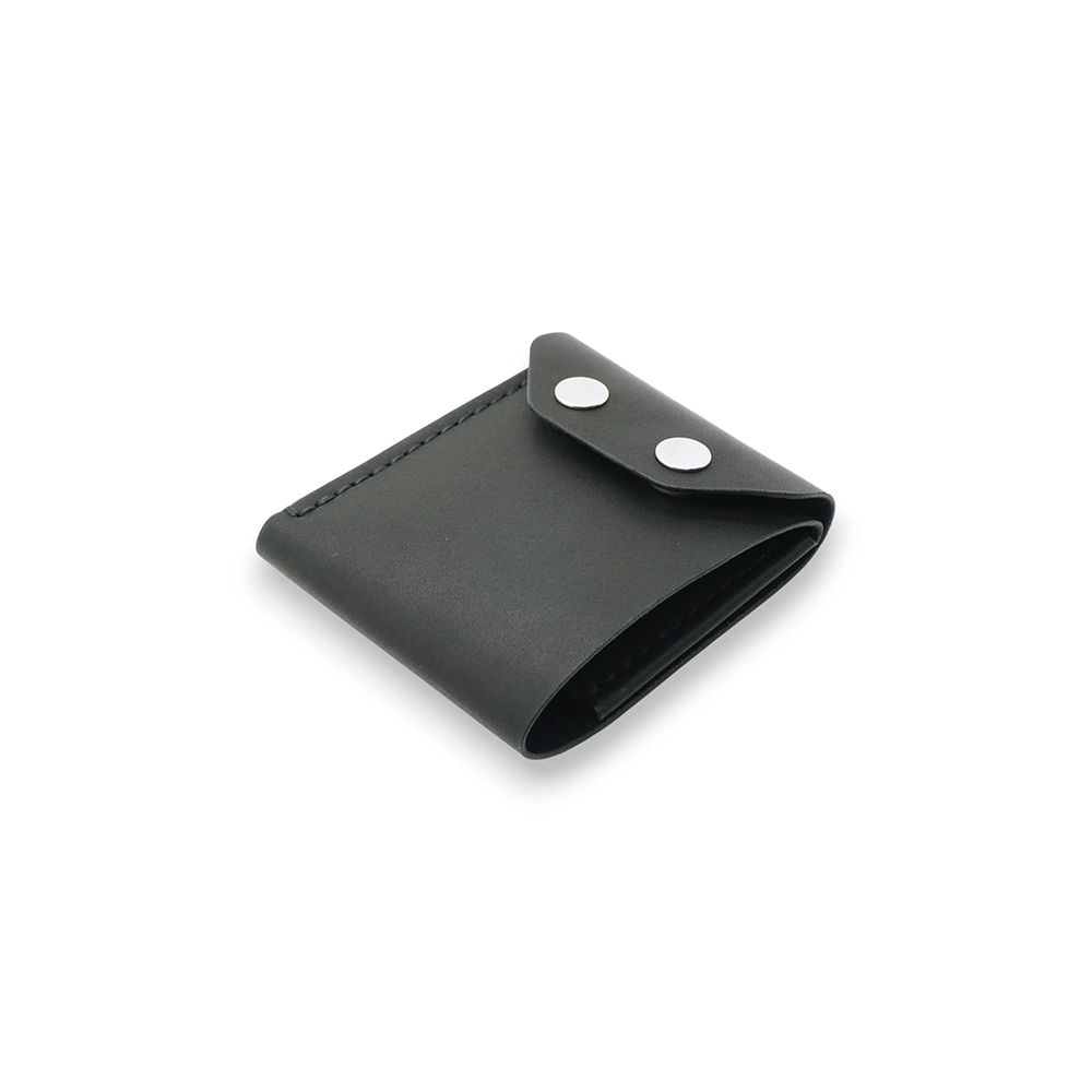 Wallet - Foldable, genuine leather, double magnetic clasp design
