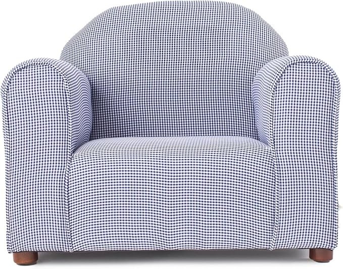Personalized Kids Club Chair – Custom Embroidered Upholstered Armchair