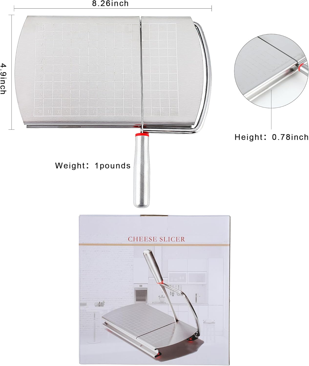 Cheese Slicer with Cutting Board