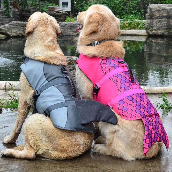Dog Life Jacket – Reinforced Back Handle for Quick Rescue