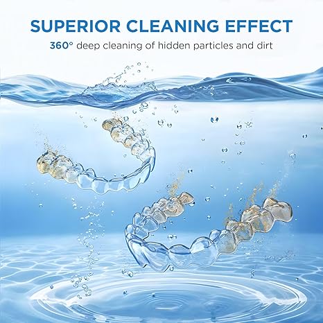 🦷 Ultrasonic Dental & Retainer Cleaner – Deep Cleaning Machine