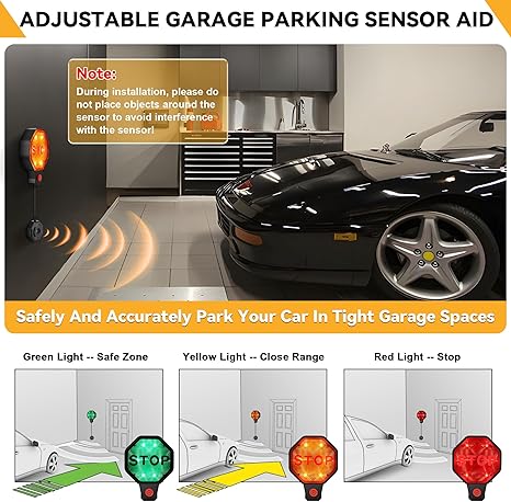 🚗 Ultrasonic Garage Parking Sensor Aid