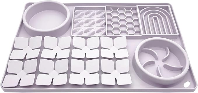 🐶 Silicone Suction Snuffle Training Mat – Puzzle Treat Licker Pad