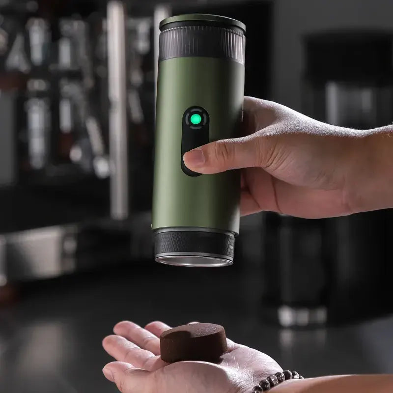 Portable Electric Espresso Maker – Cordless for Camping & Travel