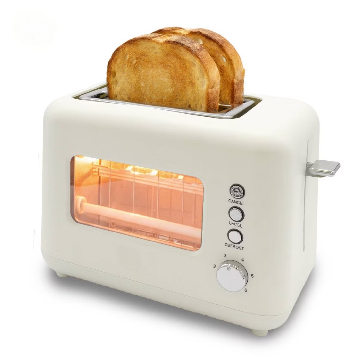 2-Slice Toaster with Window – See Your Toast Perfectly