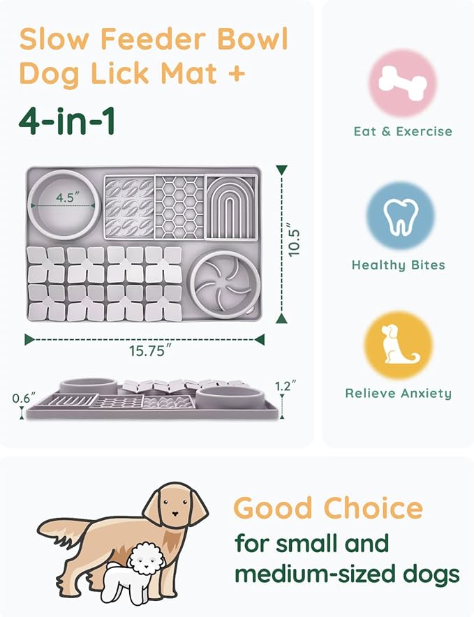 🐶 Silicone Suction Snuffle Training Mat – Puzzle Treat Licker Pad