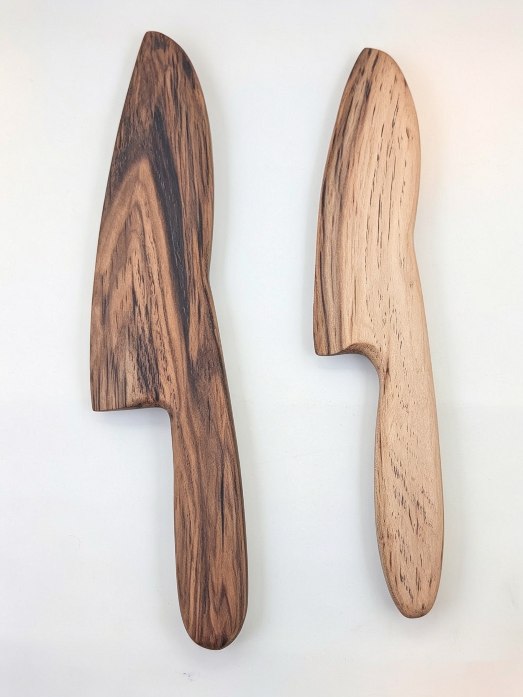 Eco-Friendly Artisanal Wooden Pastry Cutters – Safe Ergonomic Bread & Soft Fruit Slicers for Little Helpers