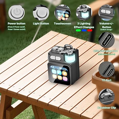 Smart Bluetooth Speaker – Portable Touchscreen with Bass