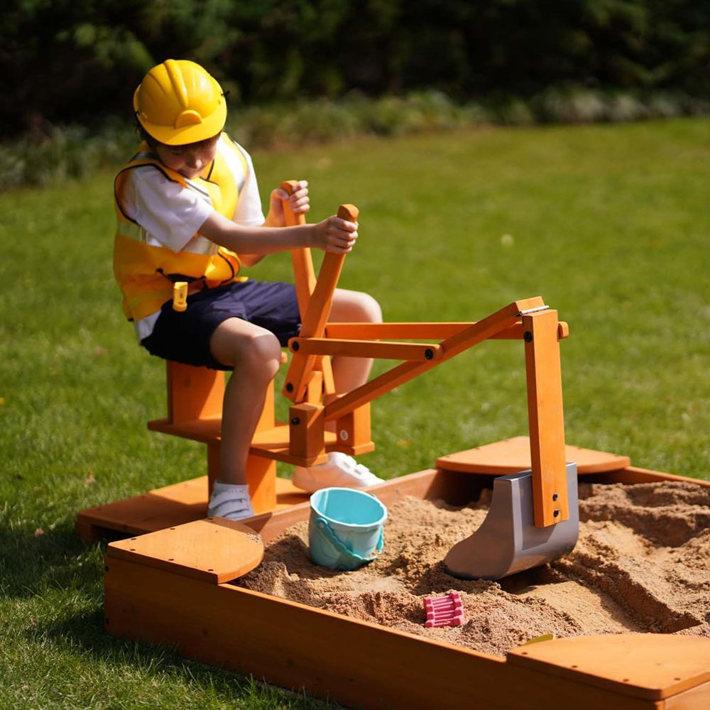 Outdoor Excavator Digger Toy – Child-Powered Ride-On Construction Toy