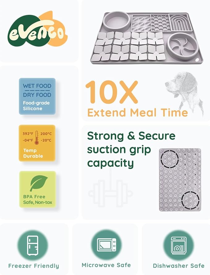 🐶 Silicone Suction Snuffle Training Mat – Puzzle Treat Licker Pad