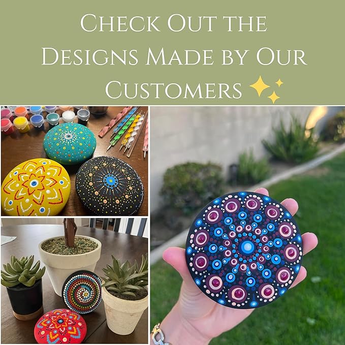 🎨 Mandala Rock Painting Kit – DIY Art & Craft Set