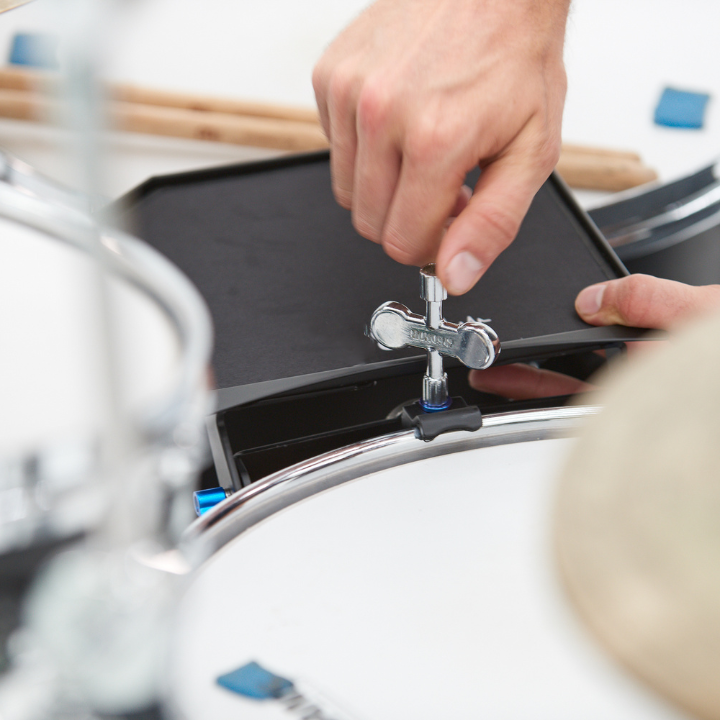 Drum Stand Platform for Gear Organization and Comfortable Practice