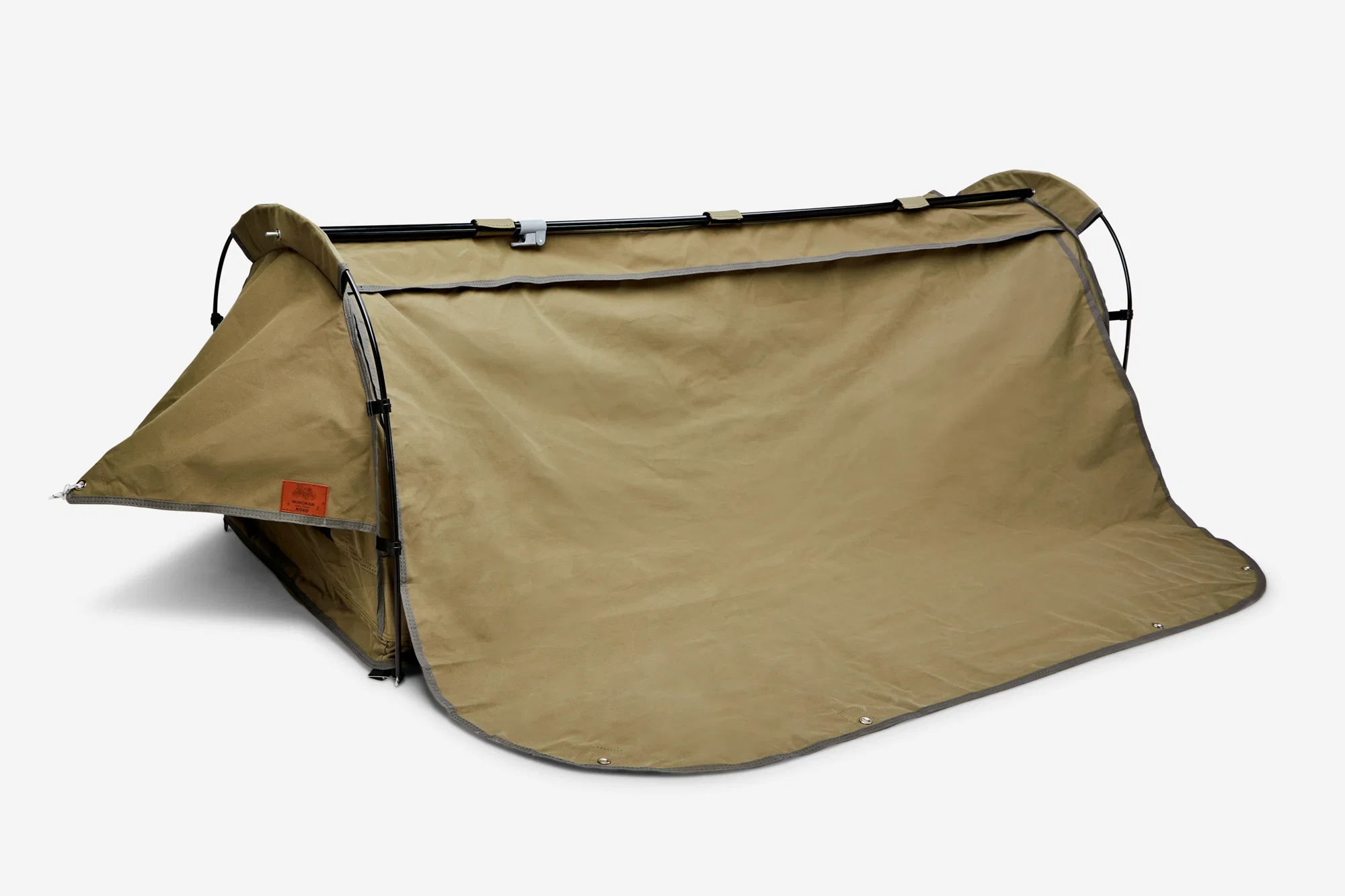 Motorcycle Camping System – All-in-One Canvas Tent with Sleeping Gear