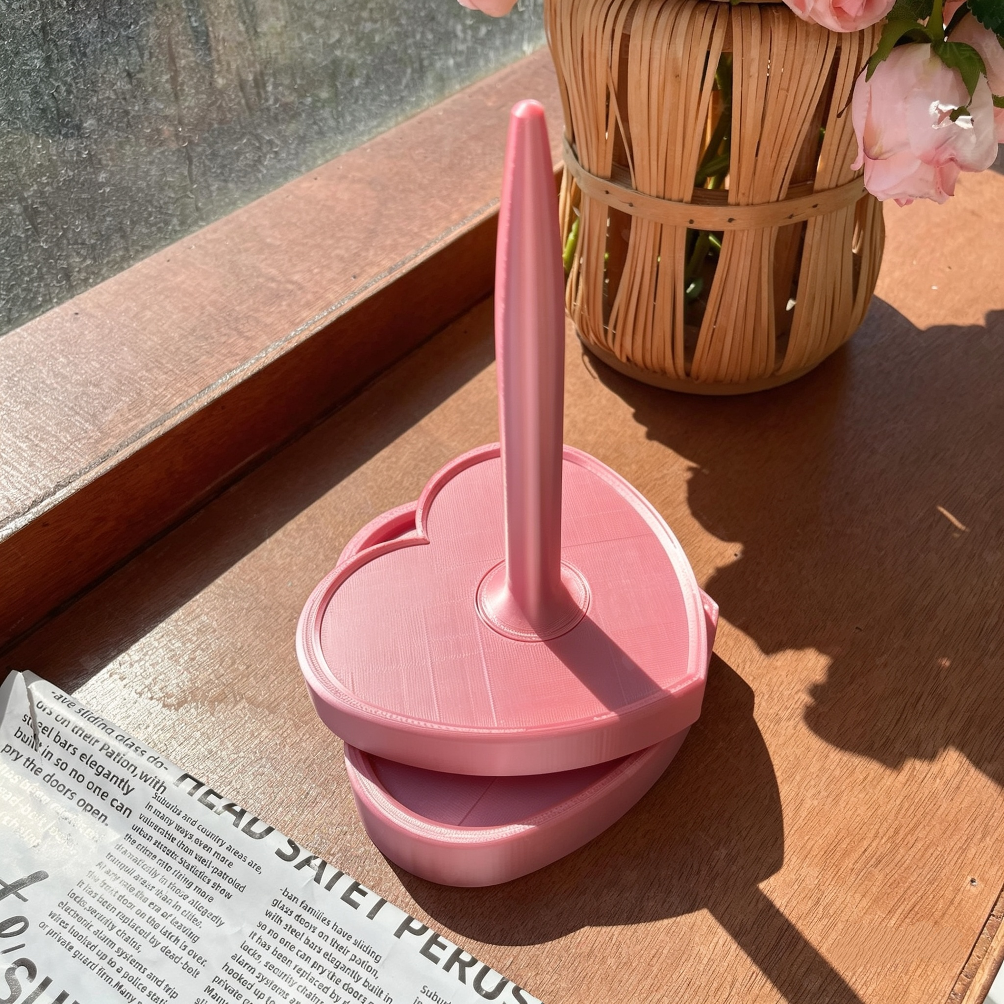 Premium 3D-Printed Shiny Yarn Spinner – Ultra-Smooth Portable Skein Holder for Mess-Free Crochet