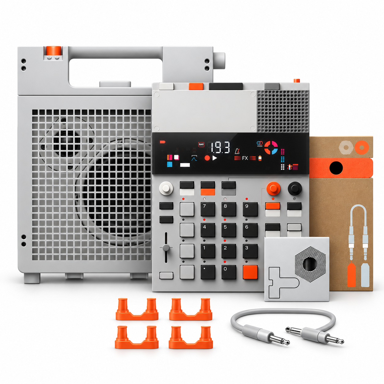 RhythmDock Duo — Portable Sampler & Amplifier Kit