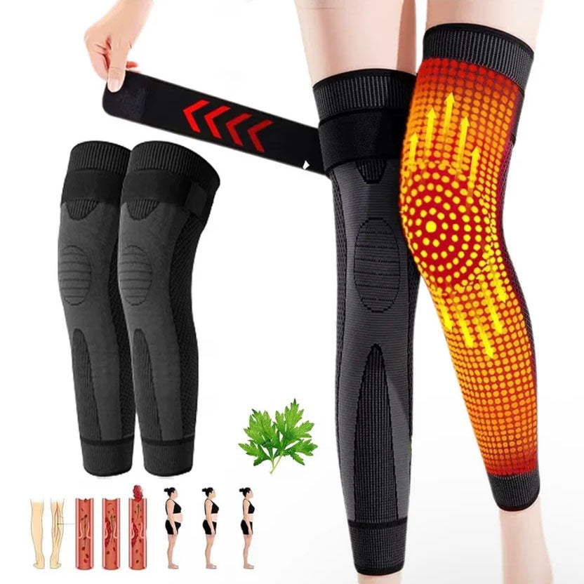 Leg Warmer Sleeves – Elastic Fabric, One Size Fits Most – Artemisia Self-Heating Shaping Leg Protector