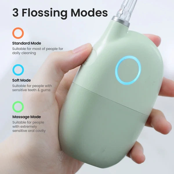 AirPump Water Flosser – Dual-Stream, Cordless, Travel-Ready