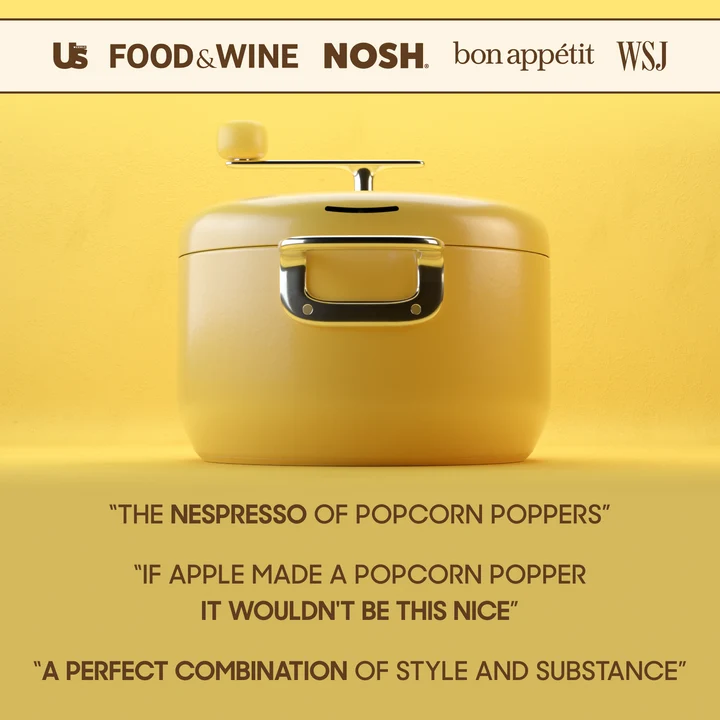 Modern Stovetop Popcorn Popper