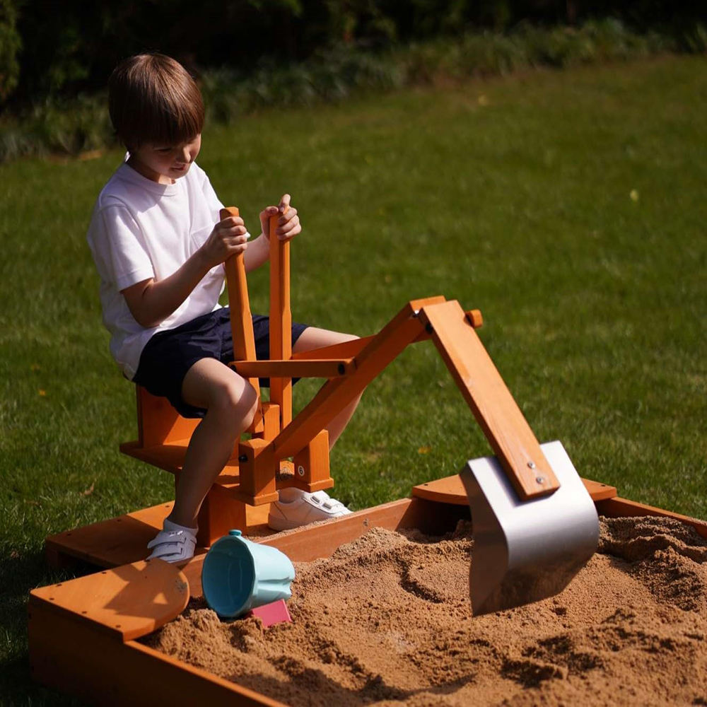 Outdoor Excavator Digger Toy – Child-Powered Ride-On Construction Toy