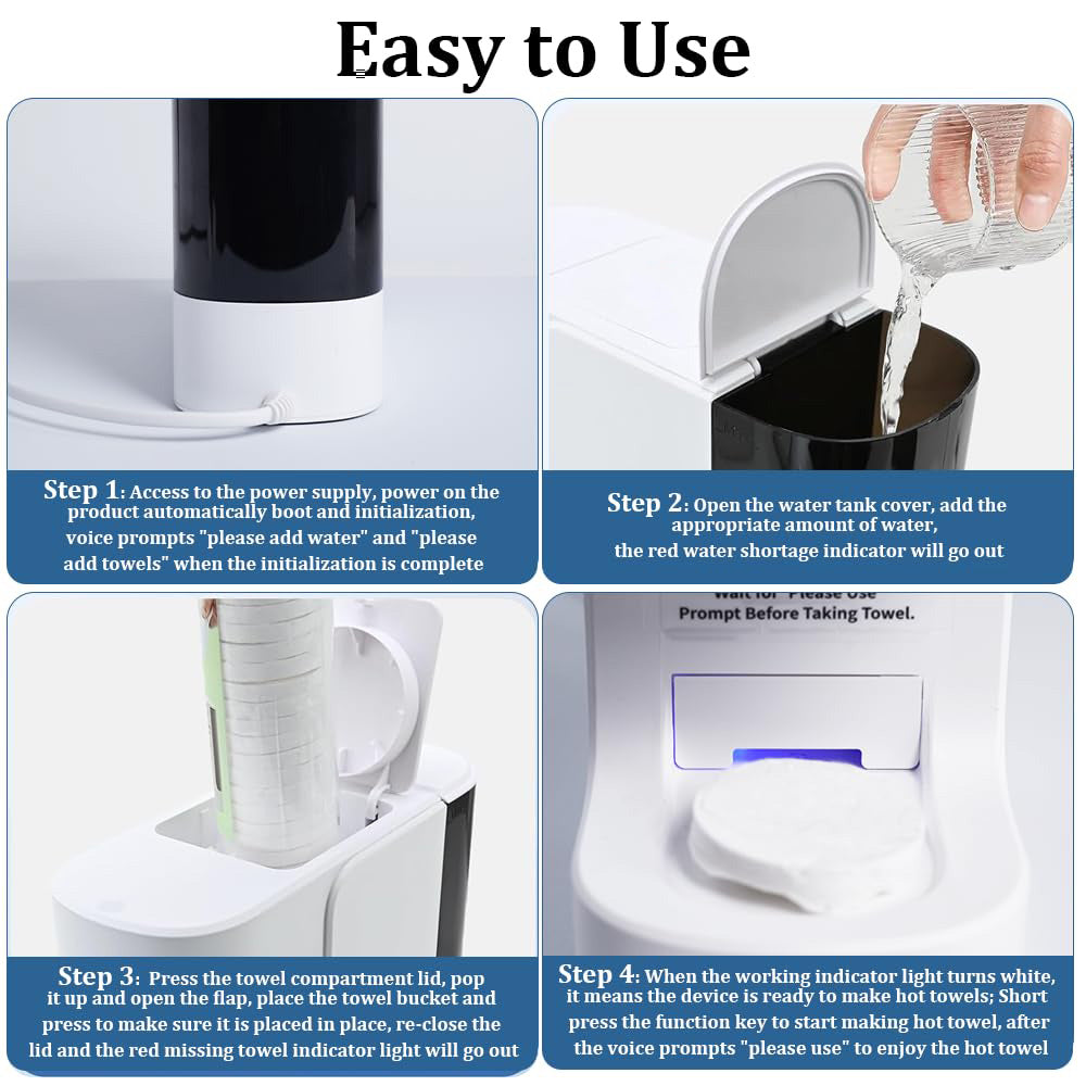 Hot Face Towel Heater Machine – 55°C Constant Temperature