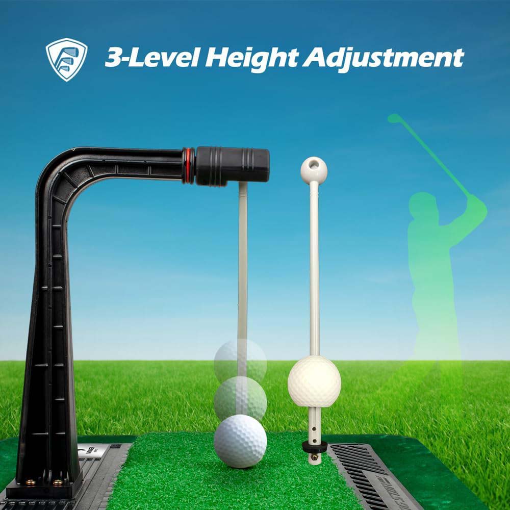 Golf Swing & Hitting Trainer – True Impact Checking Path After Swing Practice Mat