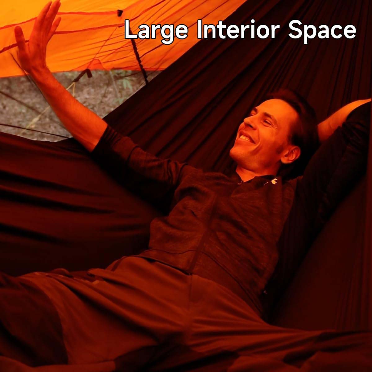 11ft Hammock with Net and Rain Fly Tarp – 4 in 1 Camping Hammock Tent, Ultralight Portable Double