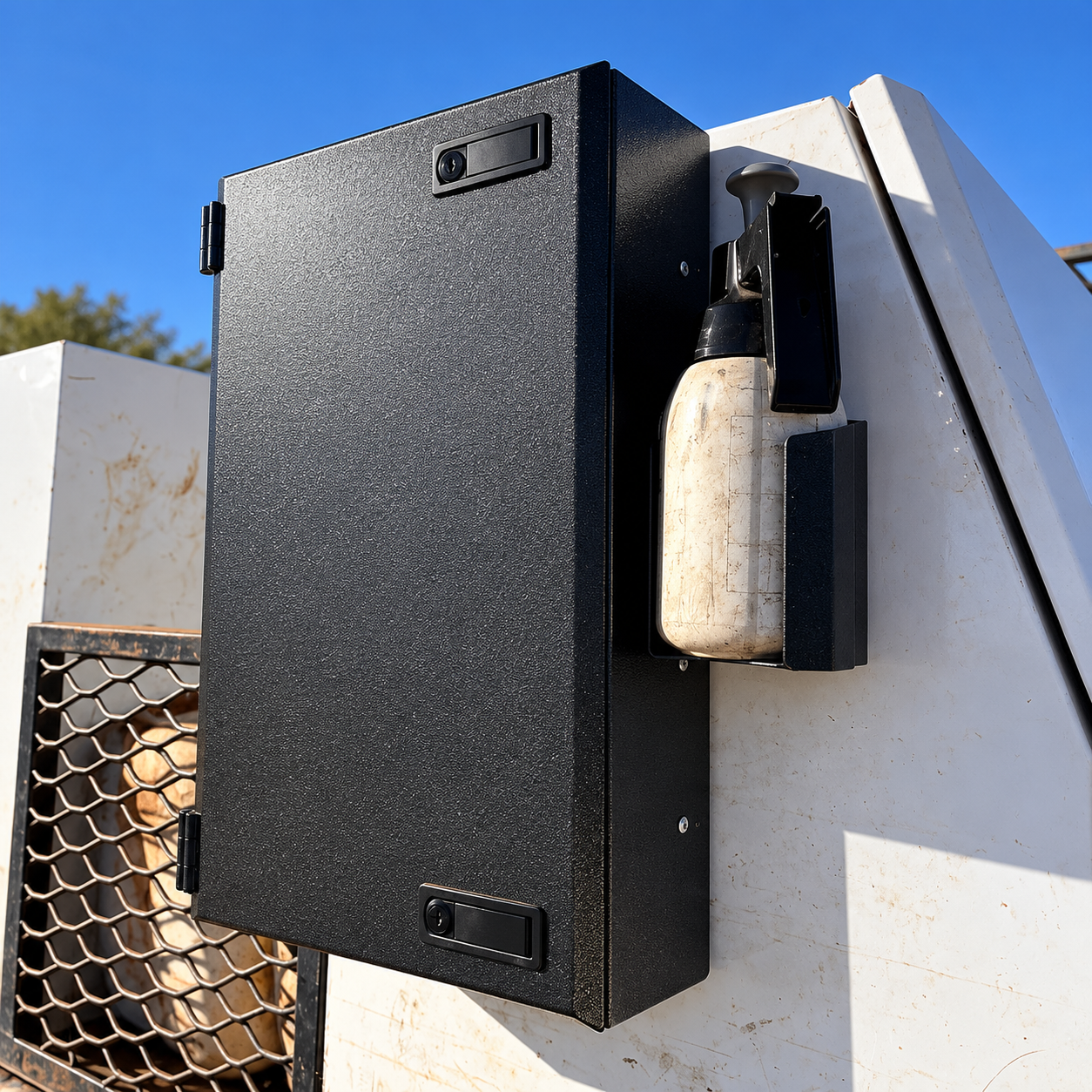 GreaseVault GX — Lockable Electric Grease Gun Storage Box