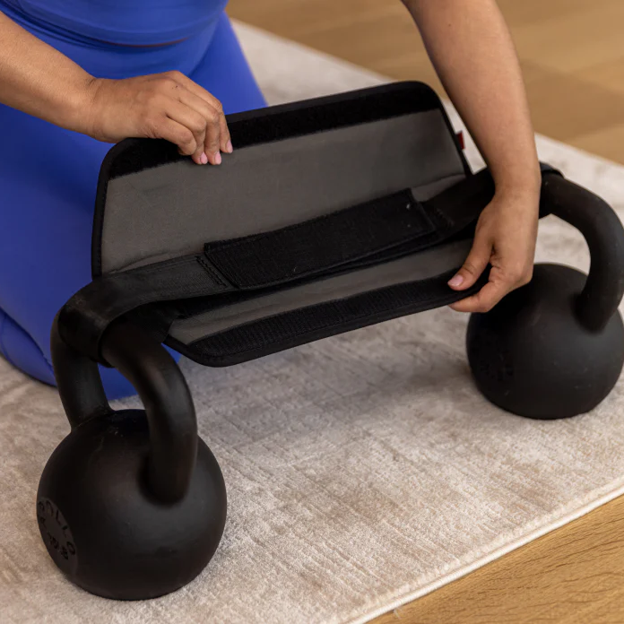 Universal Multi-Load Glute Training Band: Slip-Resistant Weight Anchor for Dumbbells & Kettlebells