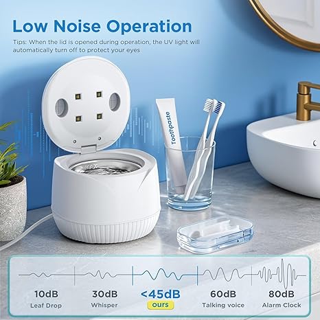 🦷 Ultrasonic Dental & Retainer Cleaner – Deep Cleaning Machine