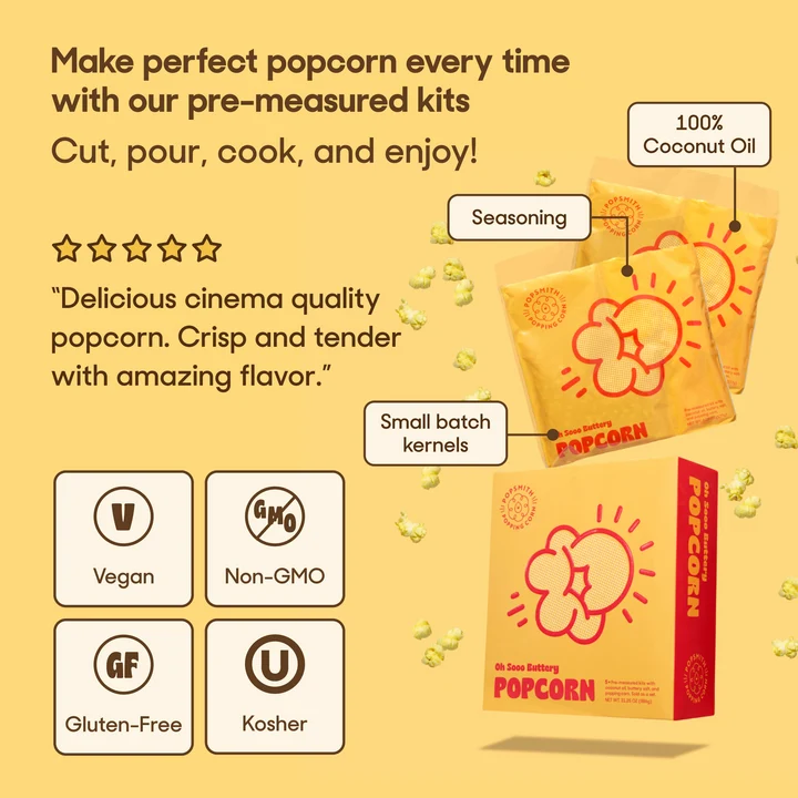 Modern Stovetop Popcorn Popper