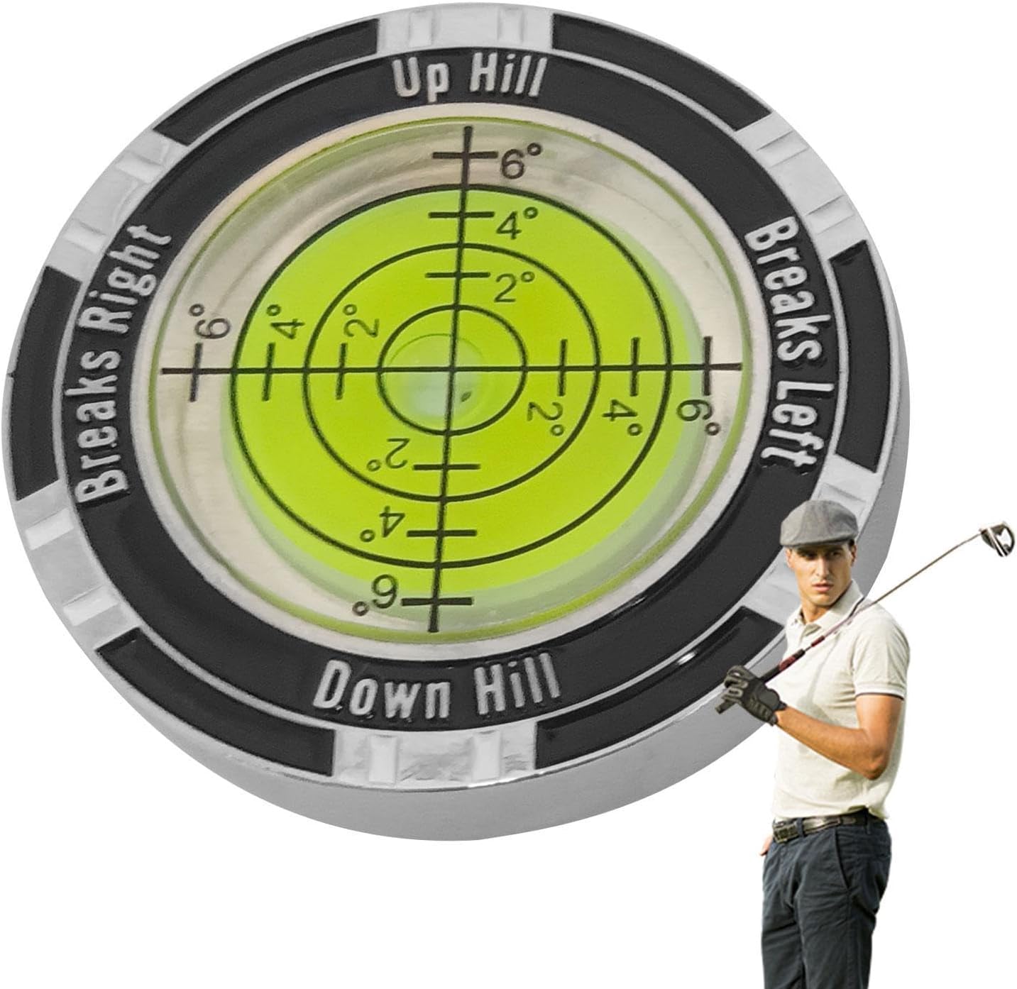 Precision Green-Reading Golf Ball Marker — Unisex Golf Accessory