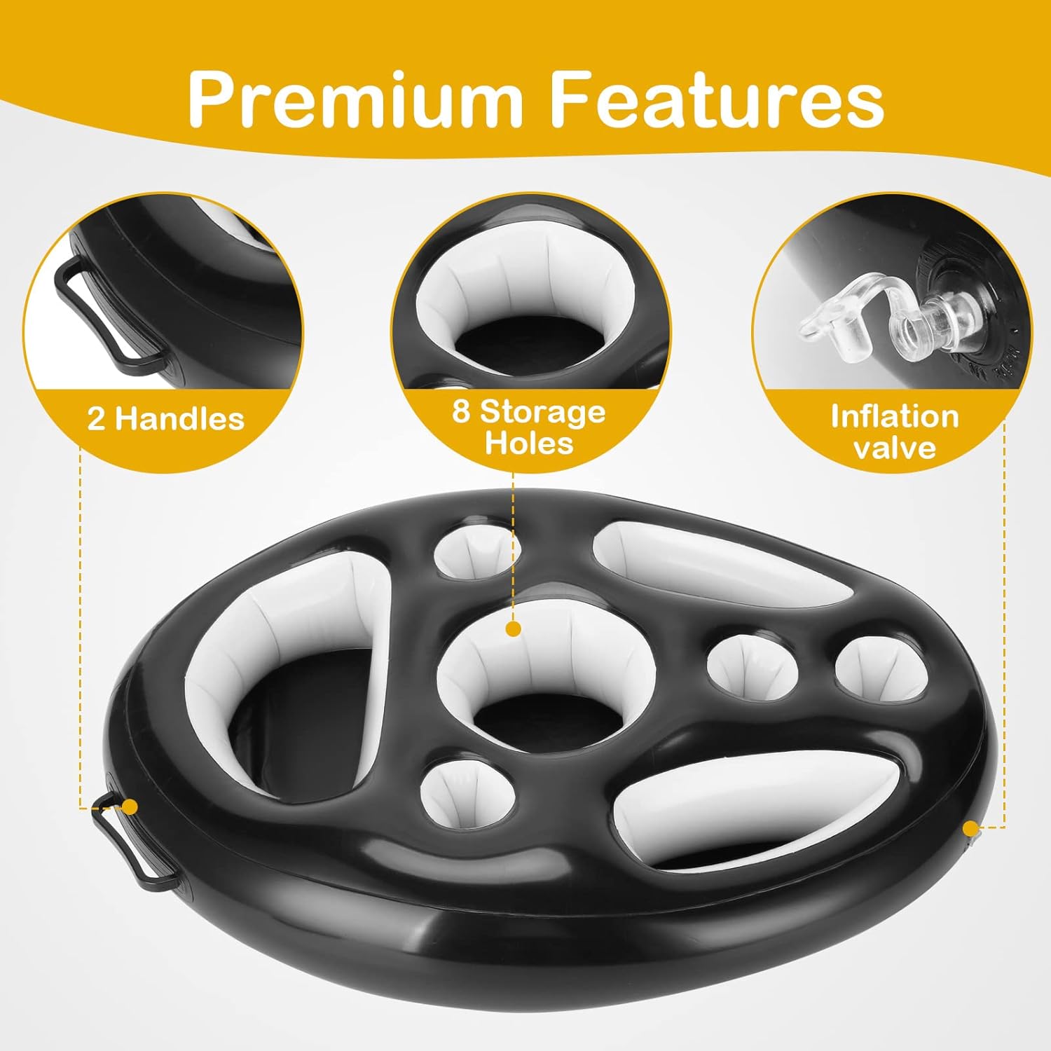 Inflatable Pool & Hot Tub Floating Drink Holder
