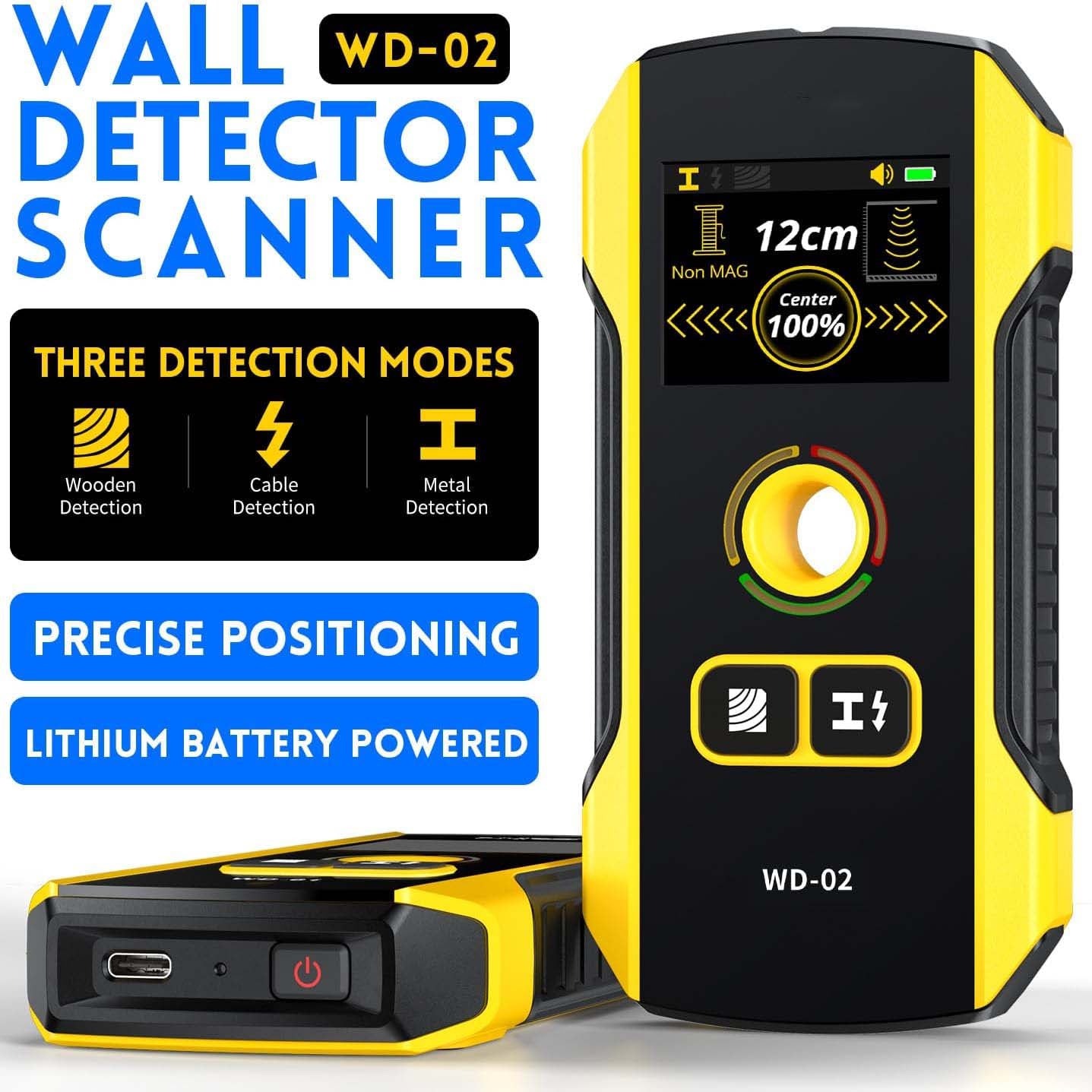 Premium Wall Scanner Stud Finder – Electronic Wall Stud Detector for Wood & Metal Studs