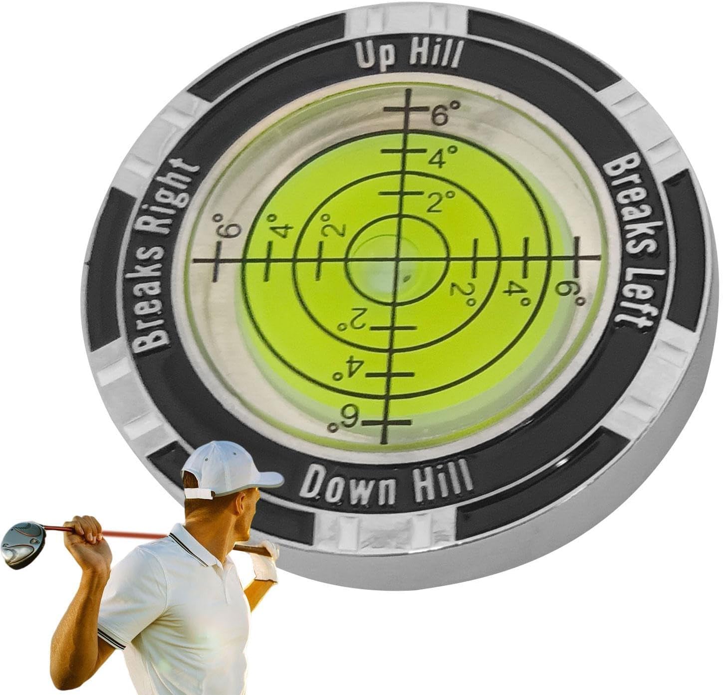 Precision Green-Reading Golf Ball Marker — Unisex Golf Accessory