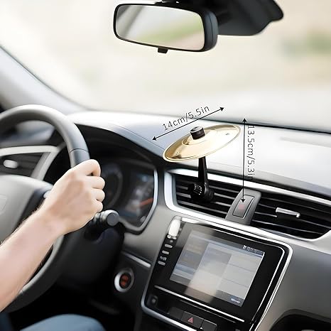 Mini Drum Crash Cymbal For Car Vent