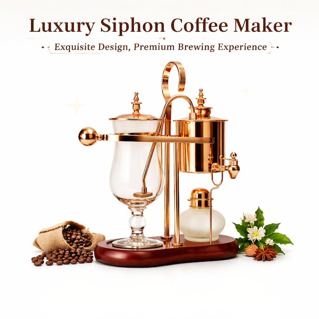 Vintage Belgian Balance Syphon Coffee Maker – Copper