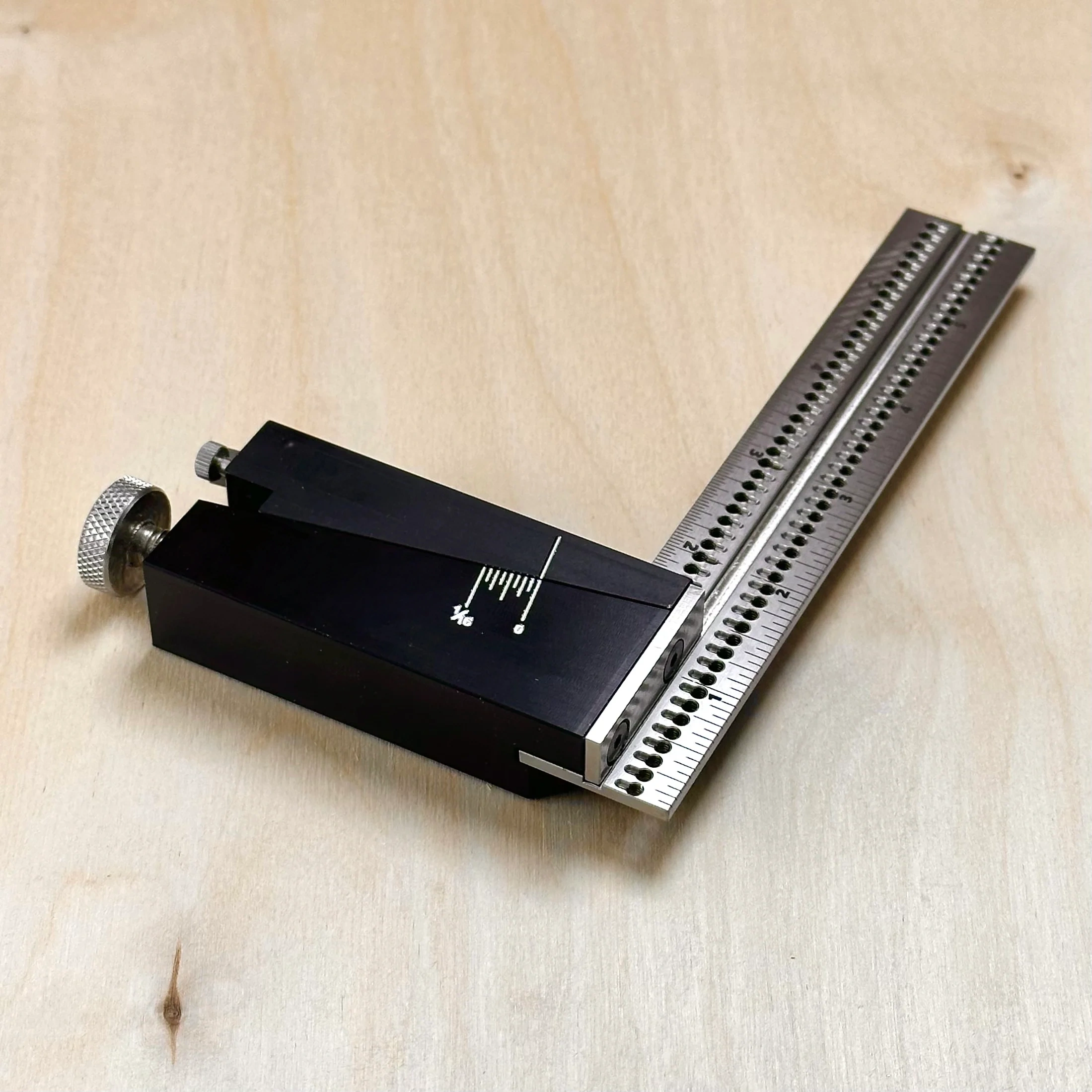 Indexing Combination Square – Premium Woodworking Layout Tool