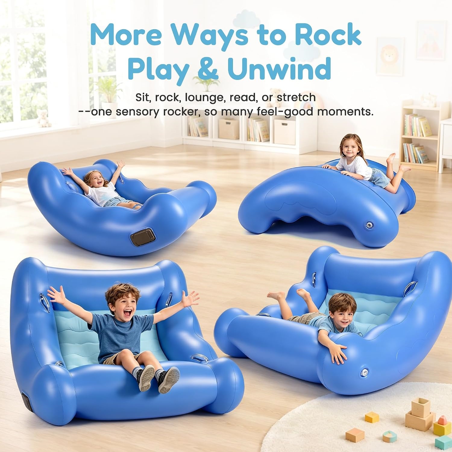 Sensory Rocking Chair for Kids – Inflatable Calming Chair for ADHD & Autism