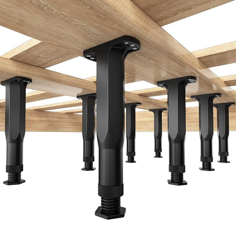 Replacement bed support legs, height adjustable